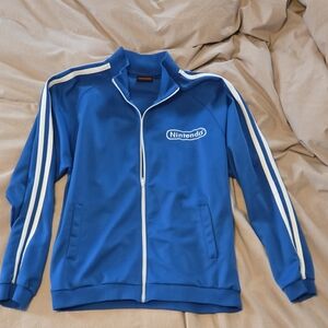 Nintendo Royal Blue Jacket with White Accents Mens XL